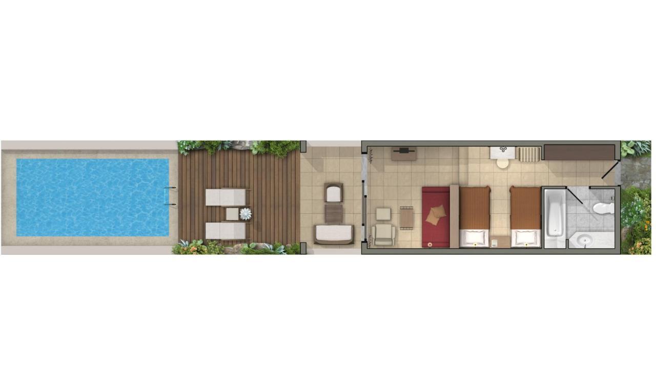Mythica Bungalow with Private Pool, Beachfront
